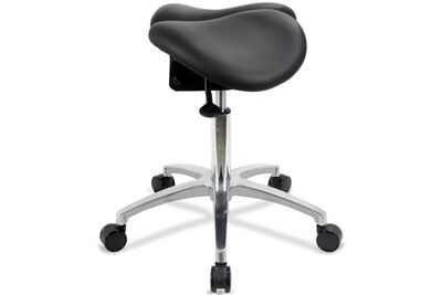 Satulatuoli kaksiosaisella istuimella Toppe 40/2 musta