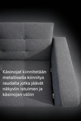 Robert 3-istuttava vuodesohva