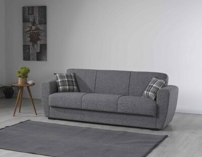 DOLCE 3-istuttava vuodesohva vaaleanharmaa