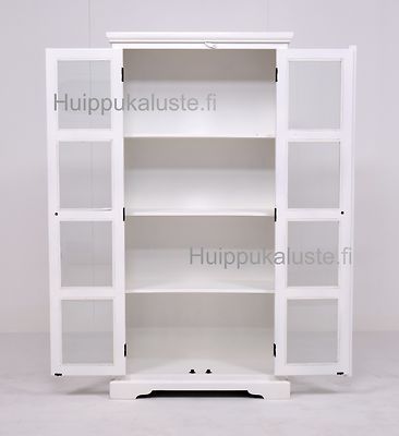 Acazia vitriinikaappi lasiovilla 1132W valkoinen