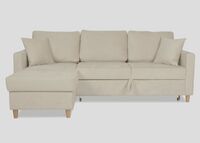 Helena beige sohva - Kulmadivaani vuoteella Terra 13