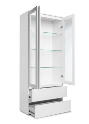 Image 50 vitriinikaappi valkoinen