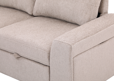 Kyöto kulmadivaan vuoteella vasemman kätinen beige
