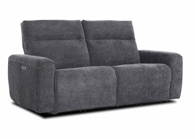 FRANKFORD 3-istuttava sähkösäätöinen mekanismisohva tummanharmaa